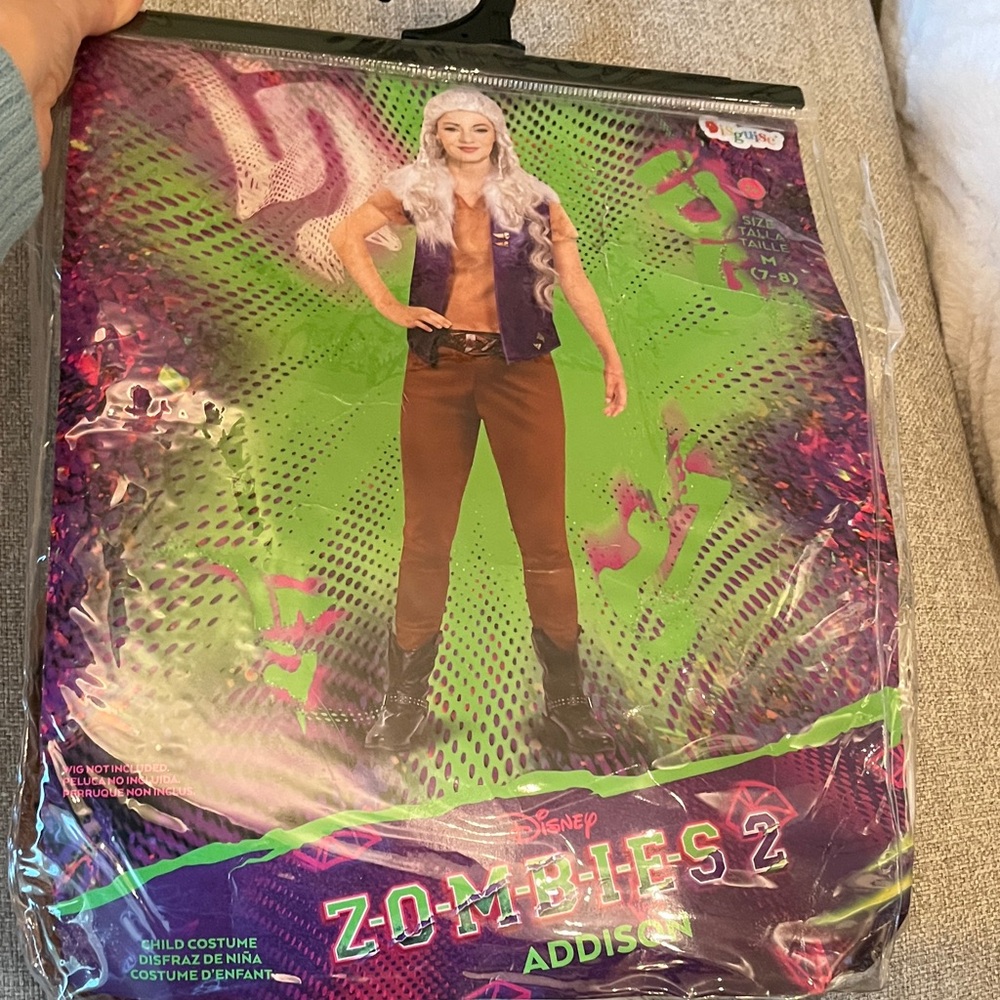 Disney Zombies 2 Addison werewolf Costume - Purple and Brown